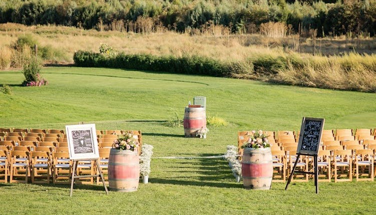 The location for the wedding ceremony at Walla Walla