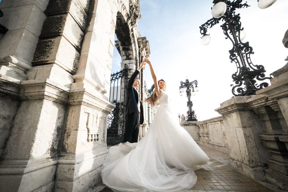 Photo of happy wedding couple